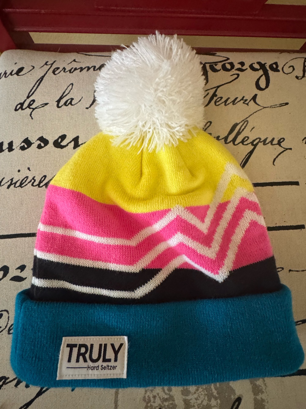 Truly Hard Seltzer Pom Pom Beanie Hat